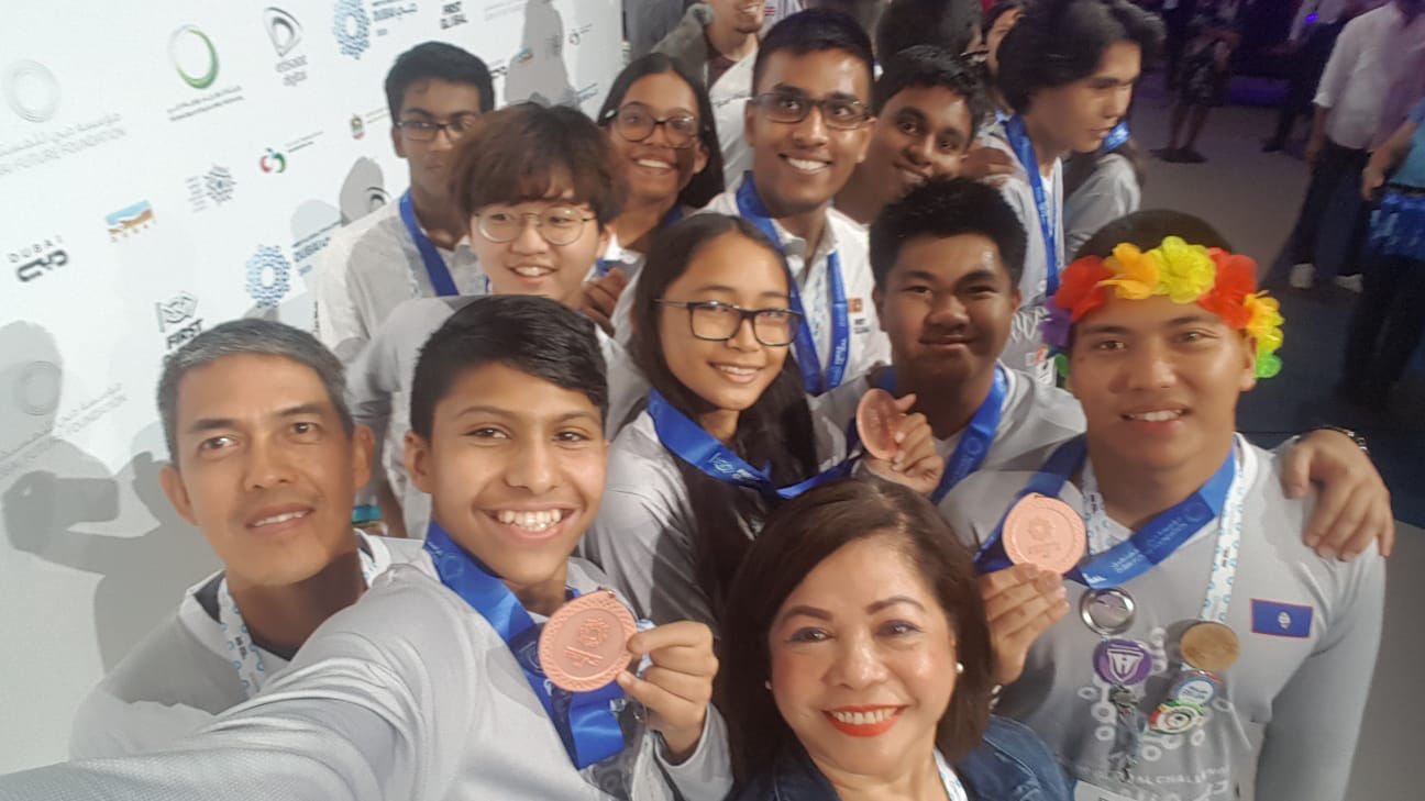 Guam robotics team places 5th in the competition and 3rd in the ranked playoffs in Dubai
